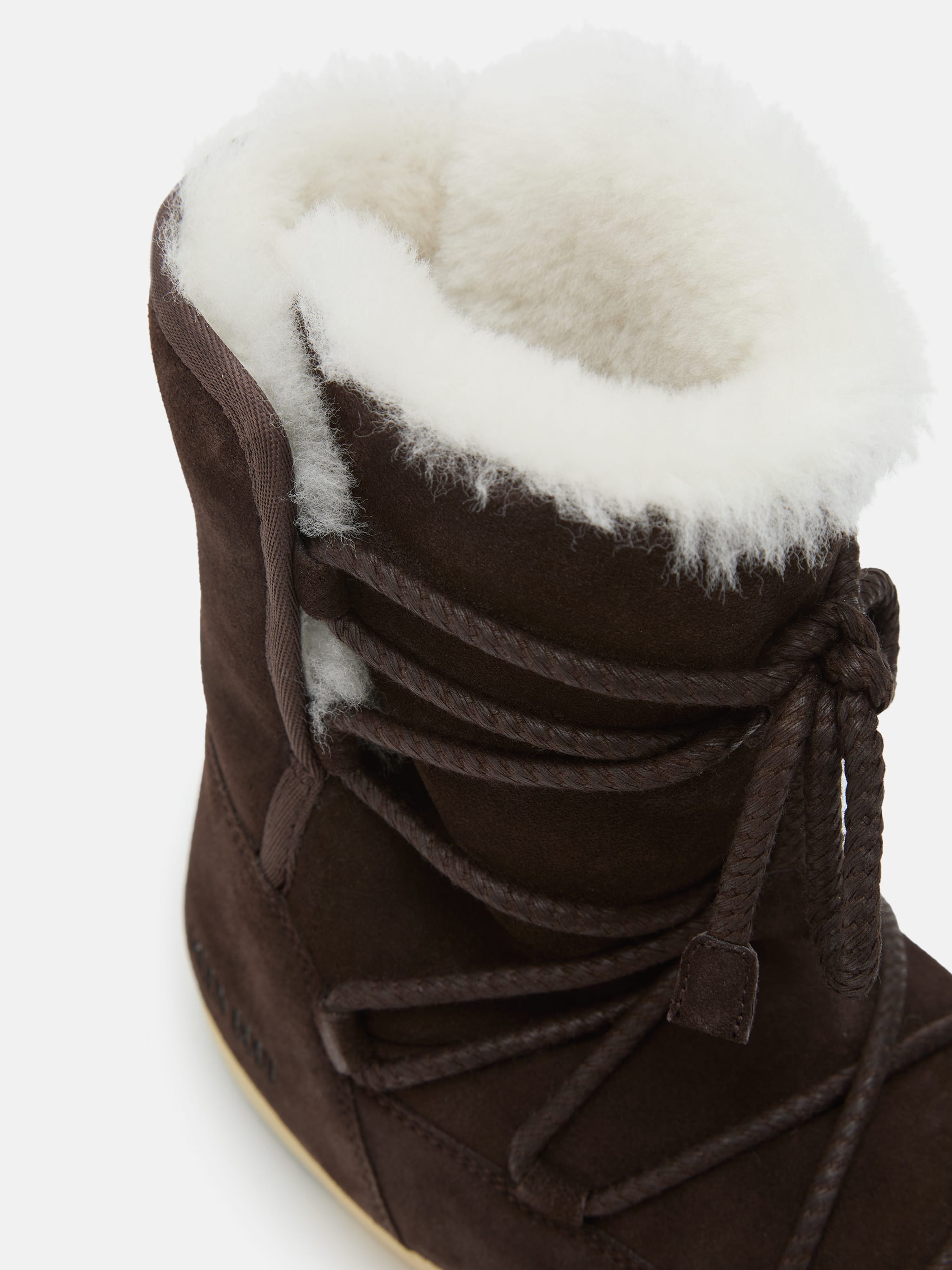 EVX MÅSBRUN SUEDE OCH SHEARLING SKOR