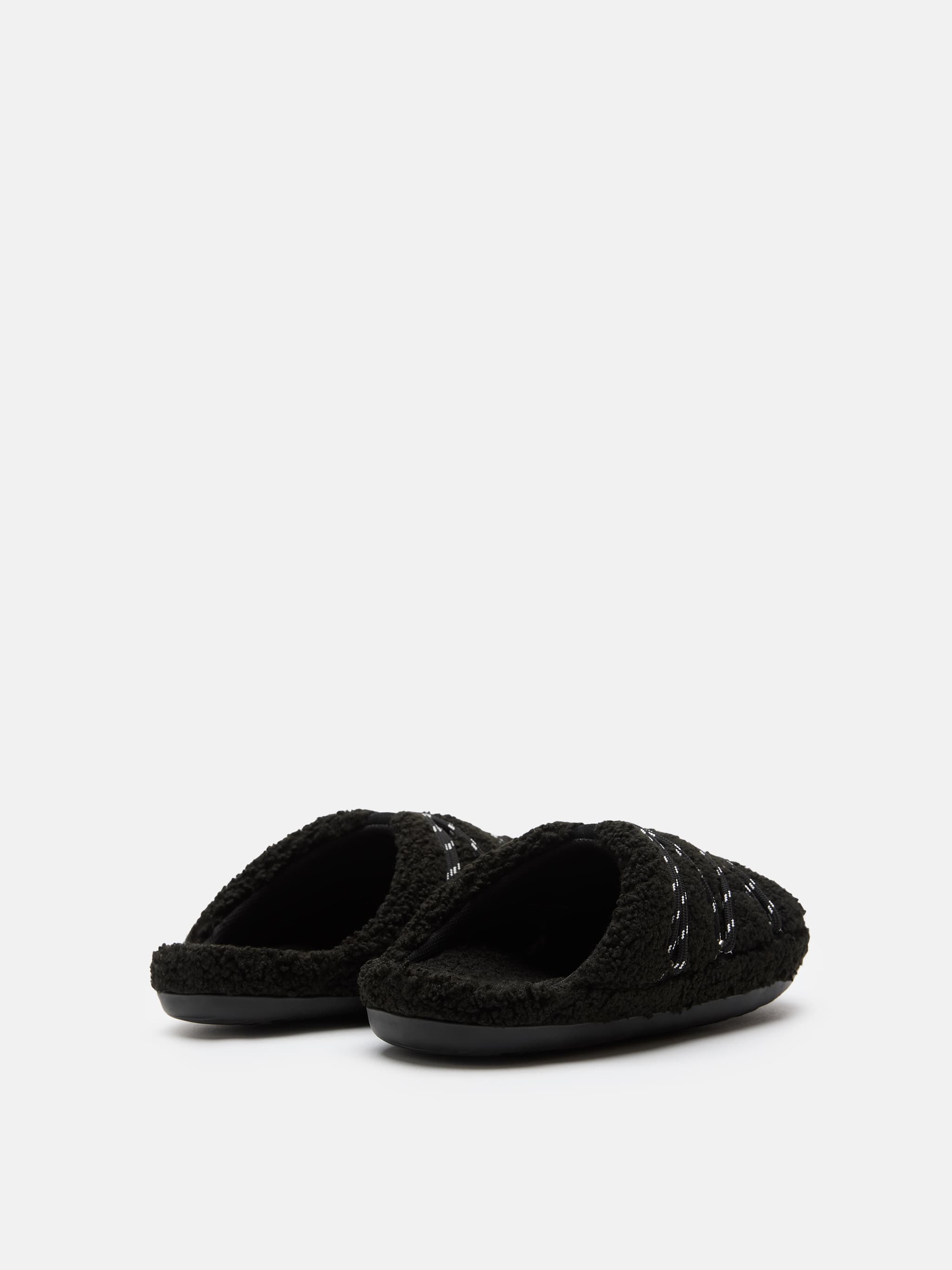 TEDDY SLIPPER SVART