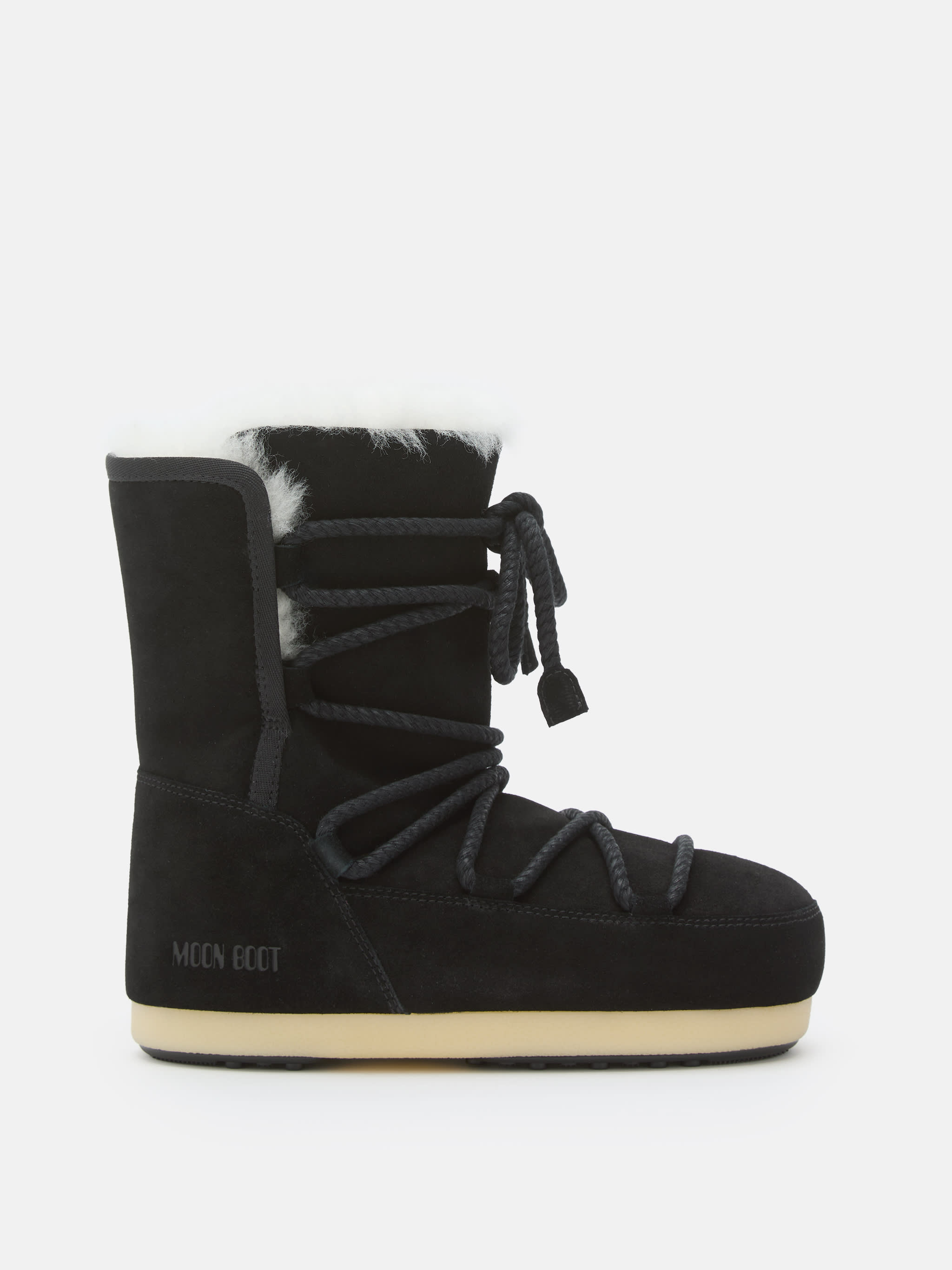 EVX BLACK BOOT SUEDE & SHEARLING STÖVLAN