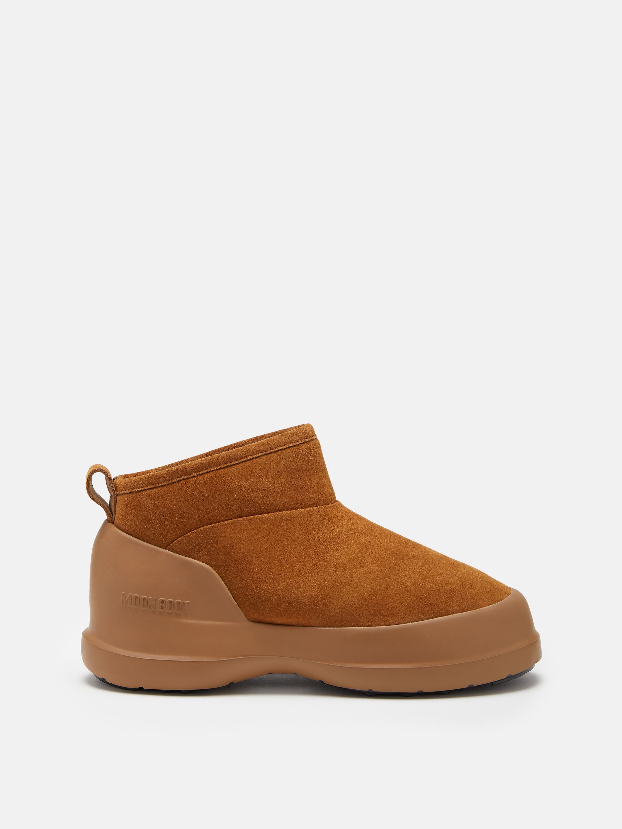 MEZZALUNA BROWN SUEDE LÅGA STÖVLE