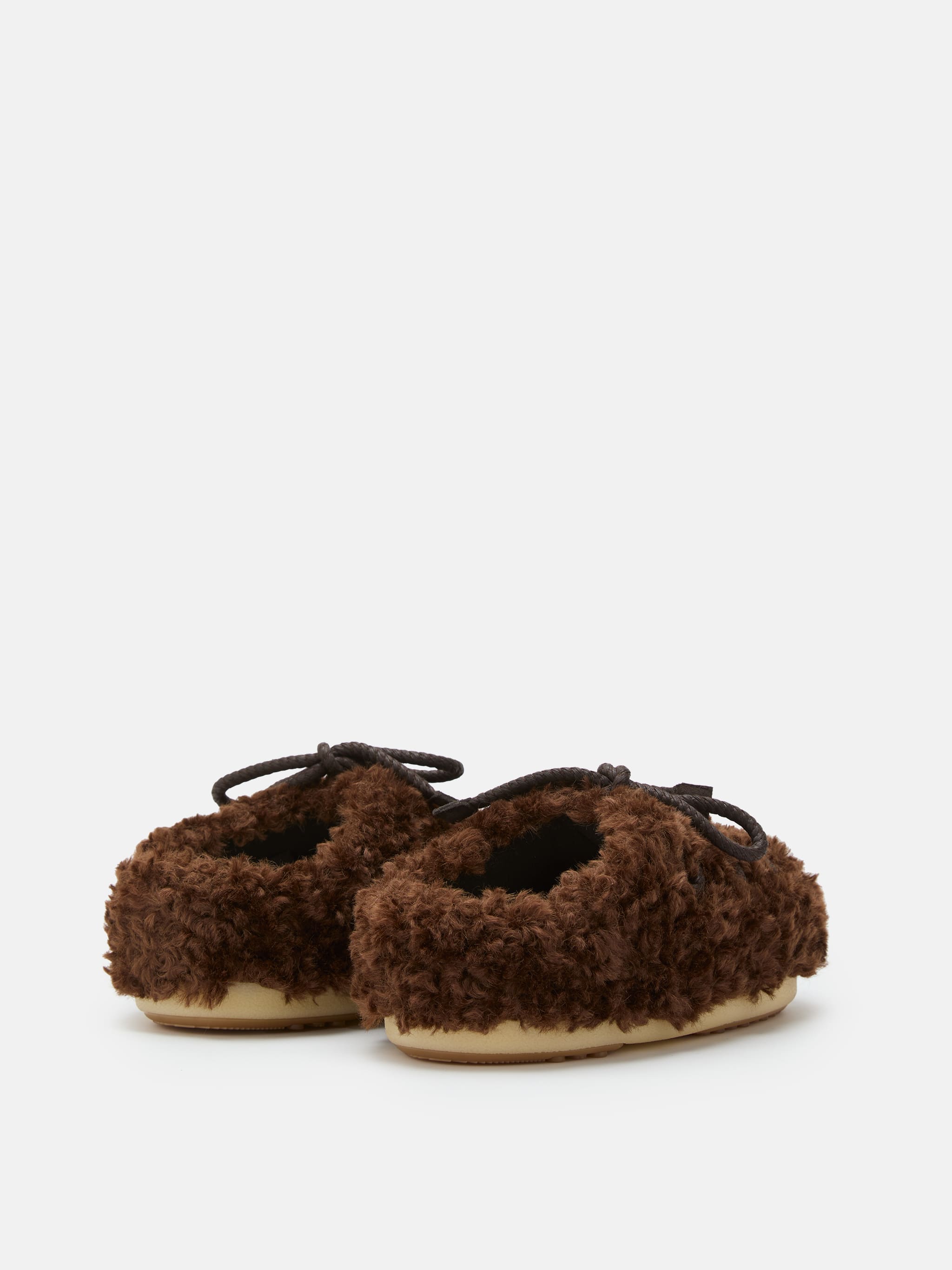 EVX Mörkbrun krullad mule