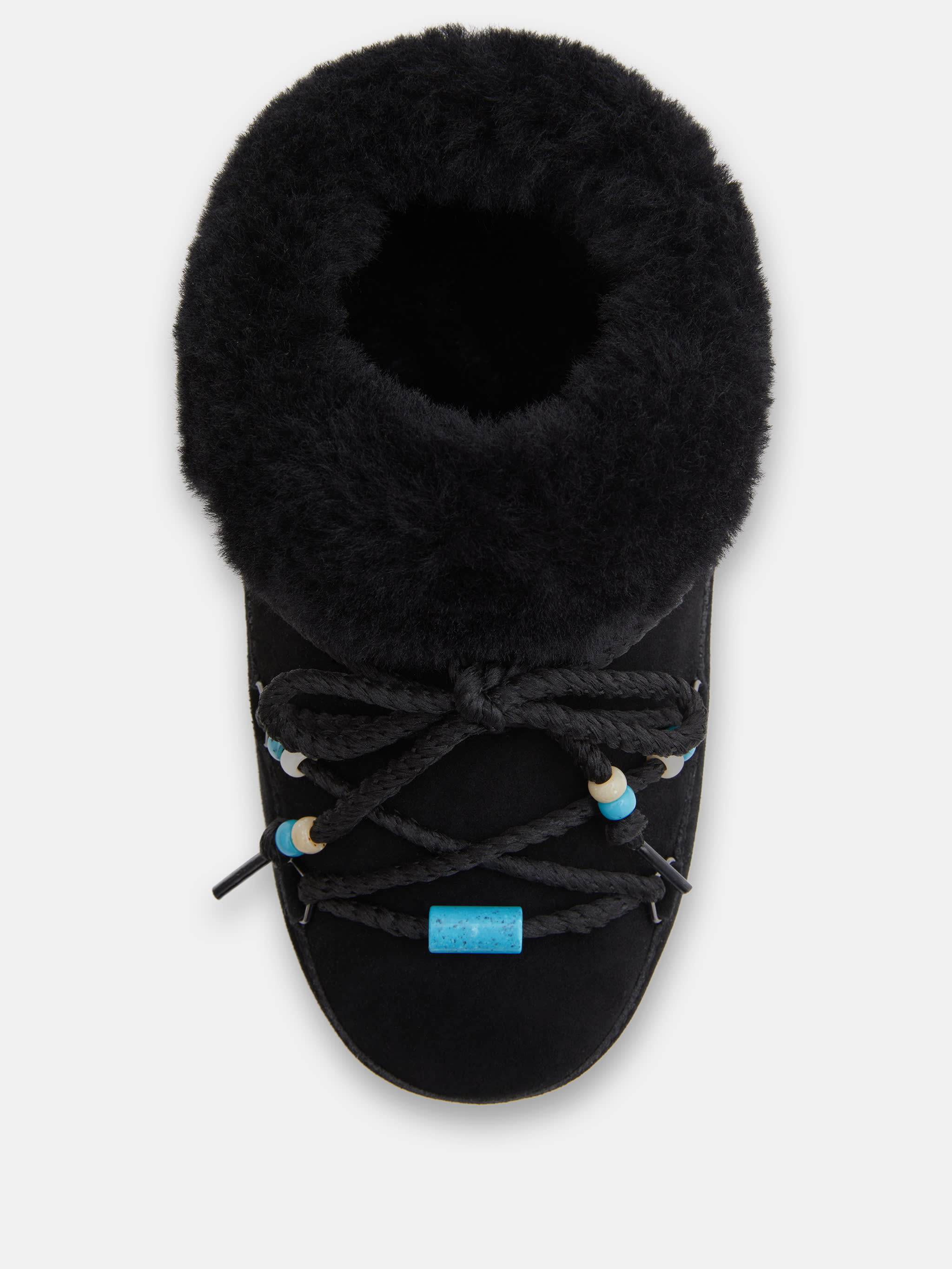 SUEDE BEADAR SVARTA MULOR