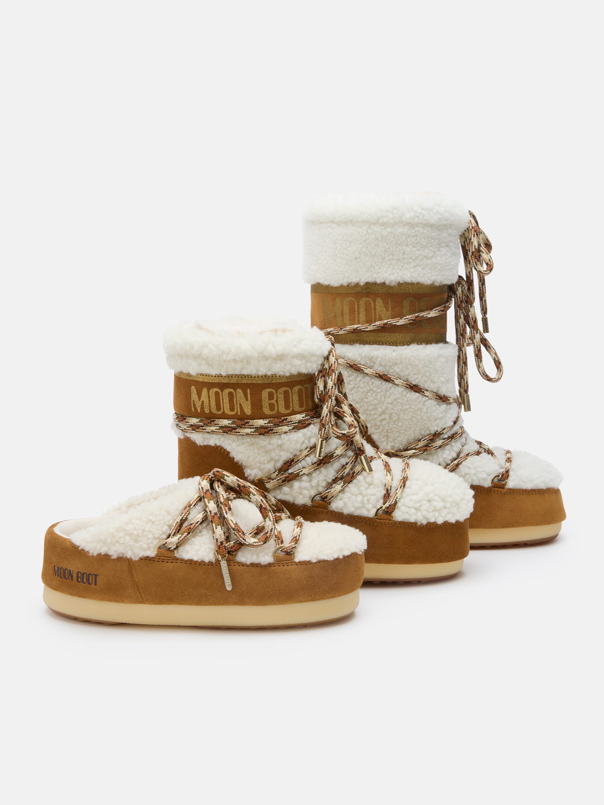 LAB69 ICON LÅGA BROWN SHEARLING SKOR