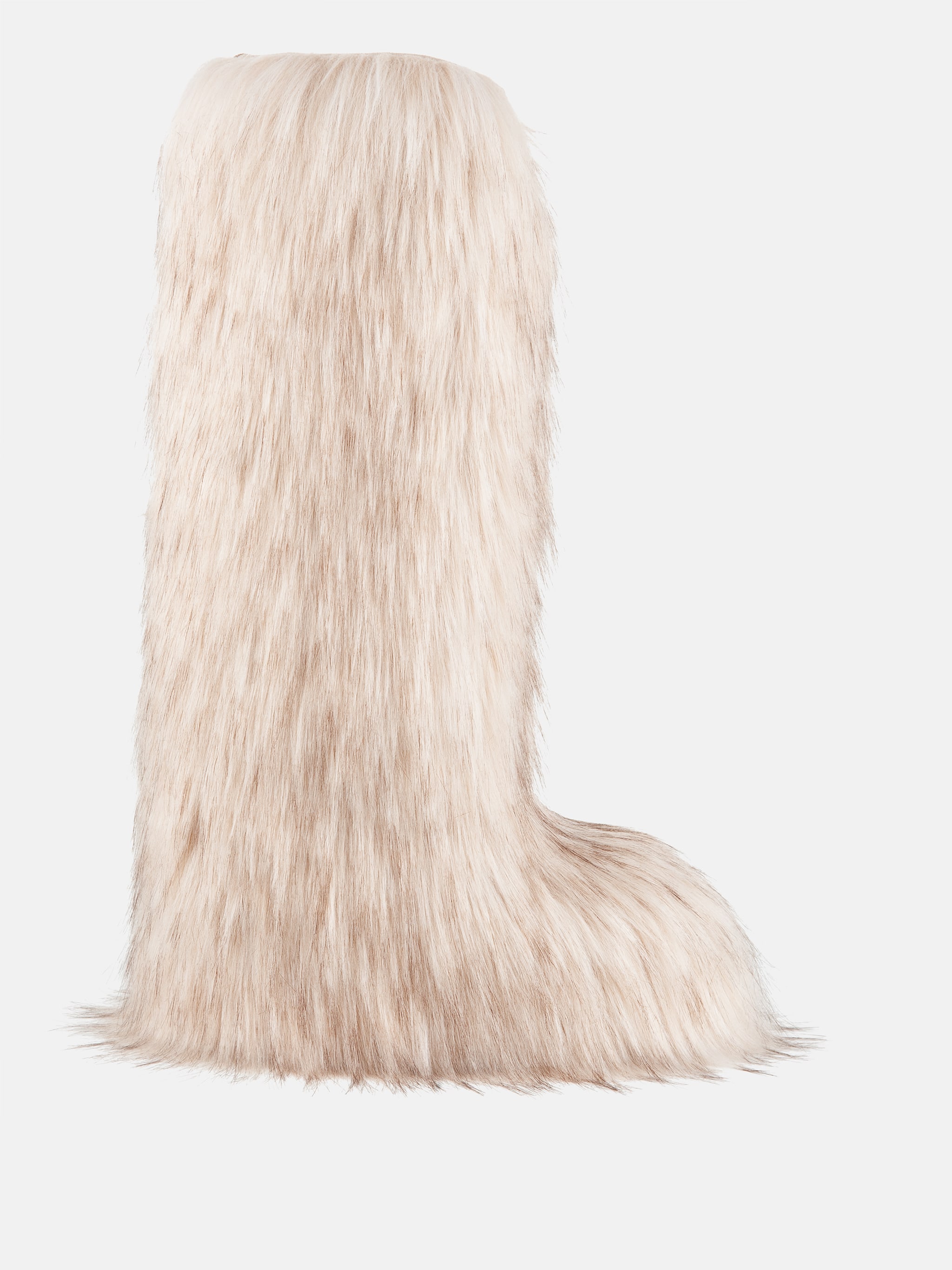 Jacquemus + Moon Boot Icon Yeti High Vita Fauxkäppskängor