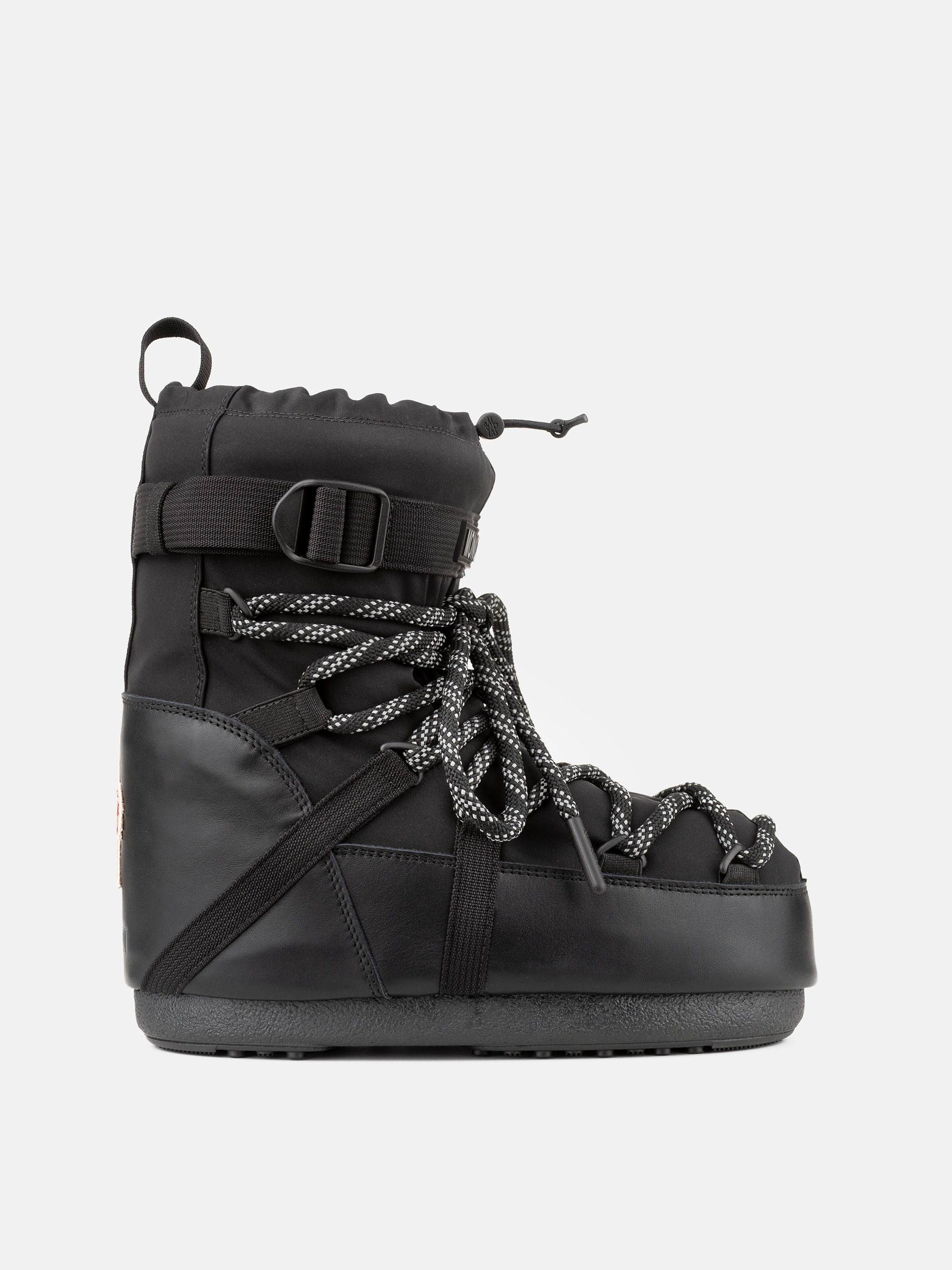 MOON BOOT X MONCLER GRENOBLE ICON LOW SVART SKOR