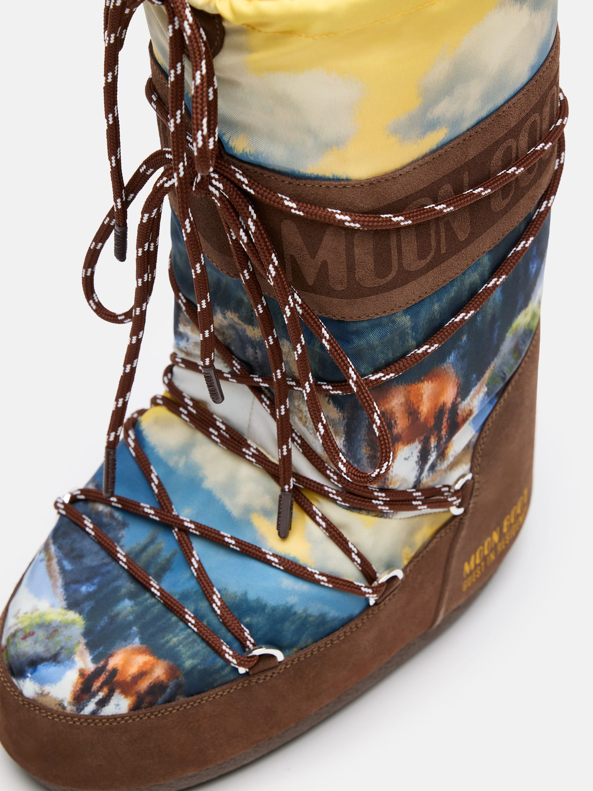 MOON BOOT X GUEST IN RESIDENCE ICON HIGH POSTKORT COCOA SKOR