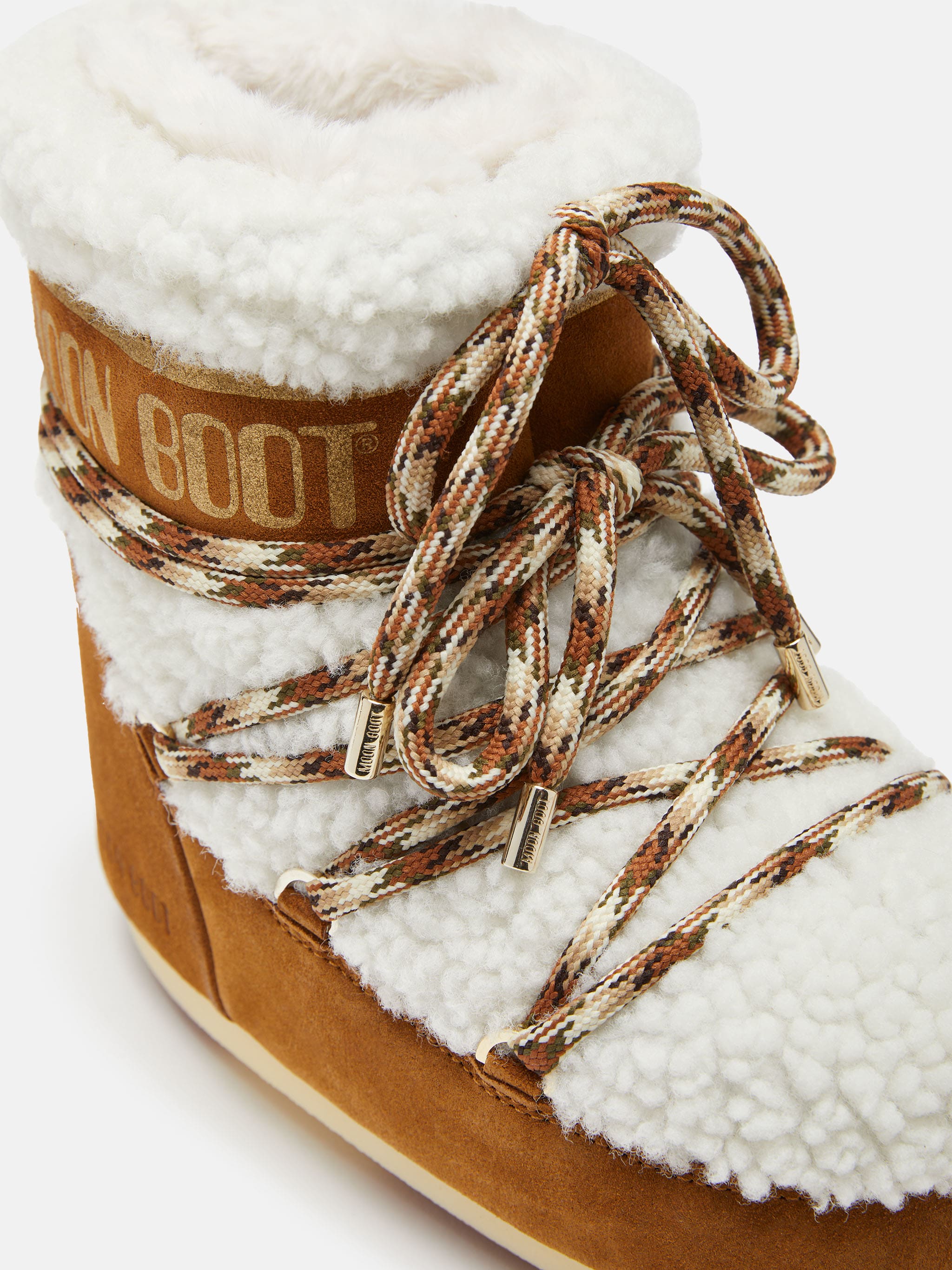 LAB69 ICON LÅGA BROWN SHEARLING SKOR