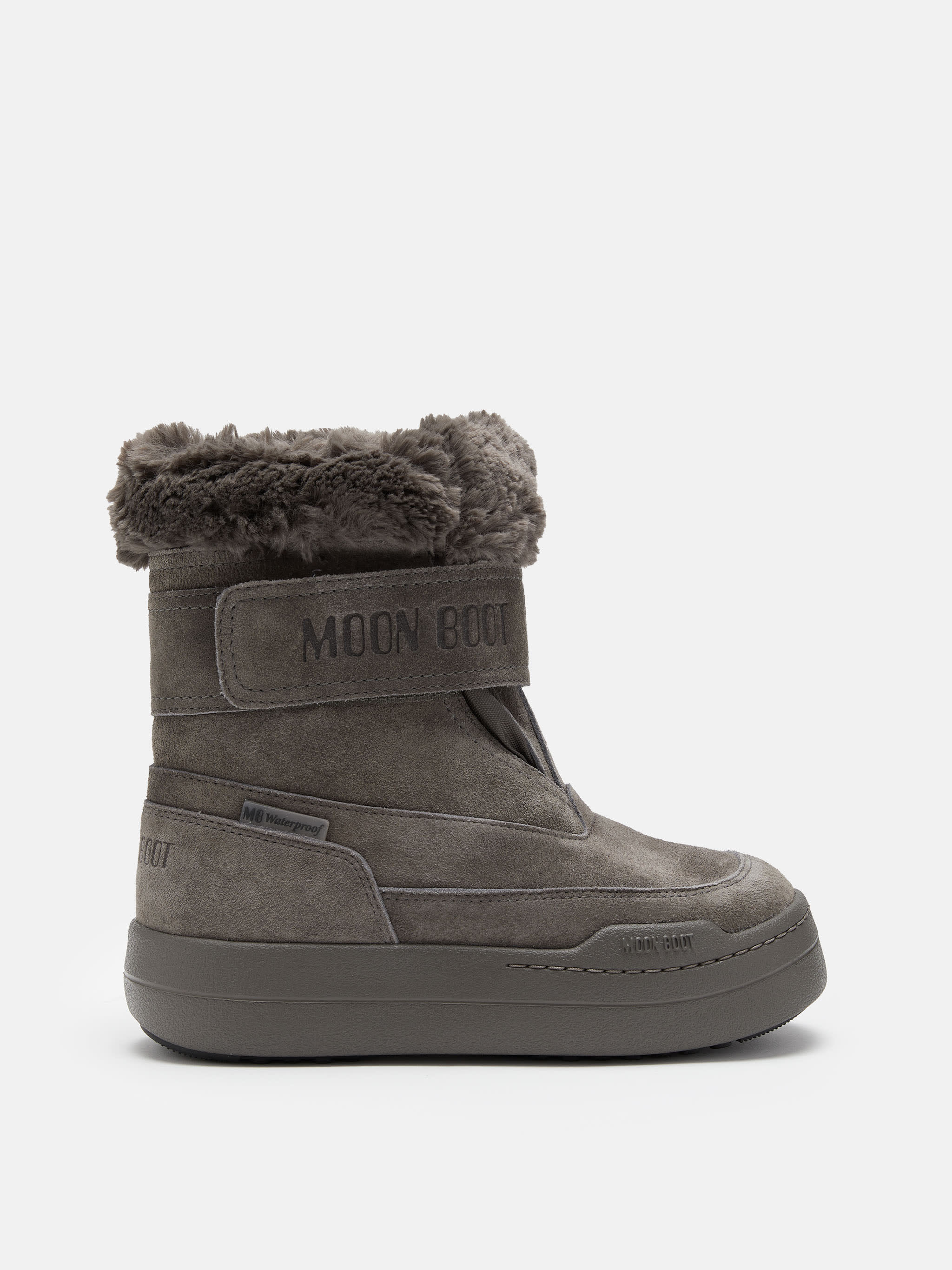 JUNIOR PARK STRAP ANTHRACITE SUEDE SKOR