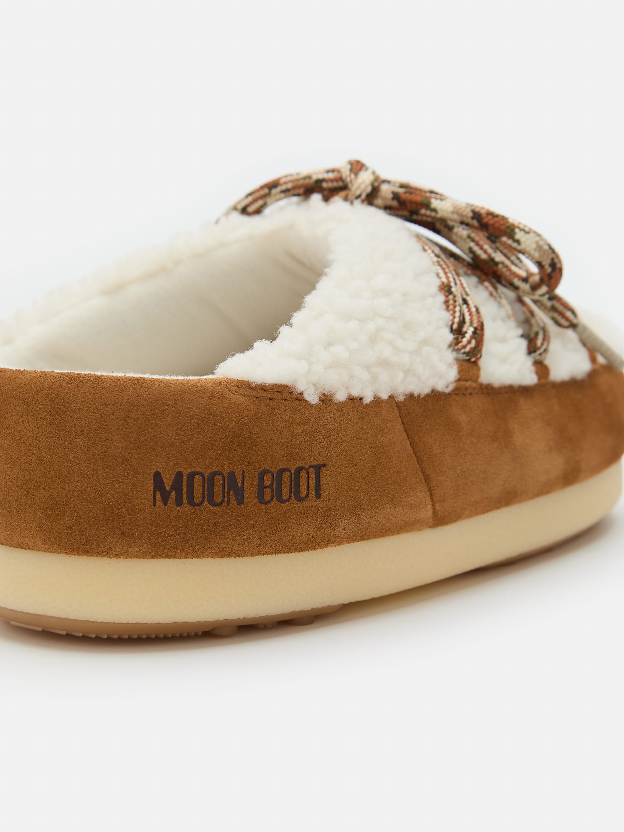 EVX BROWN SHEARLING MULS