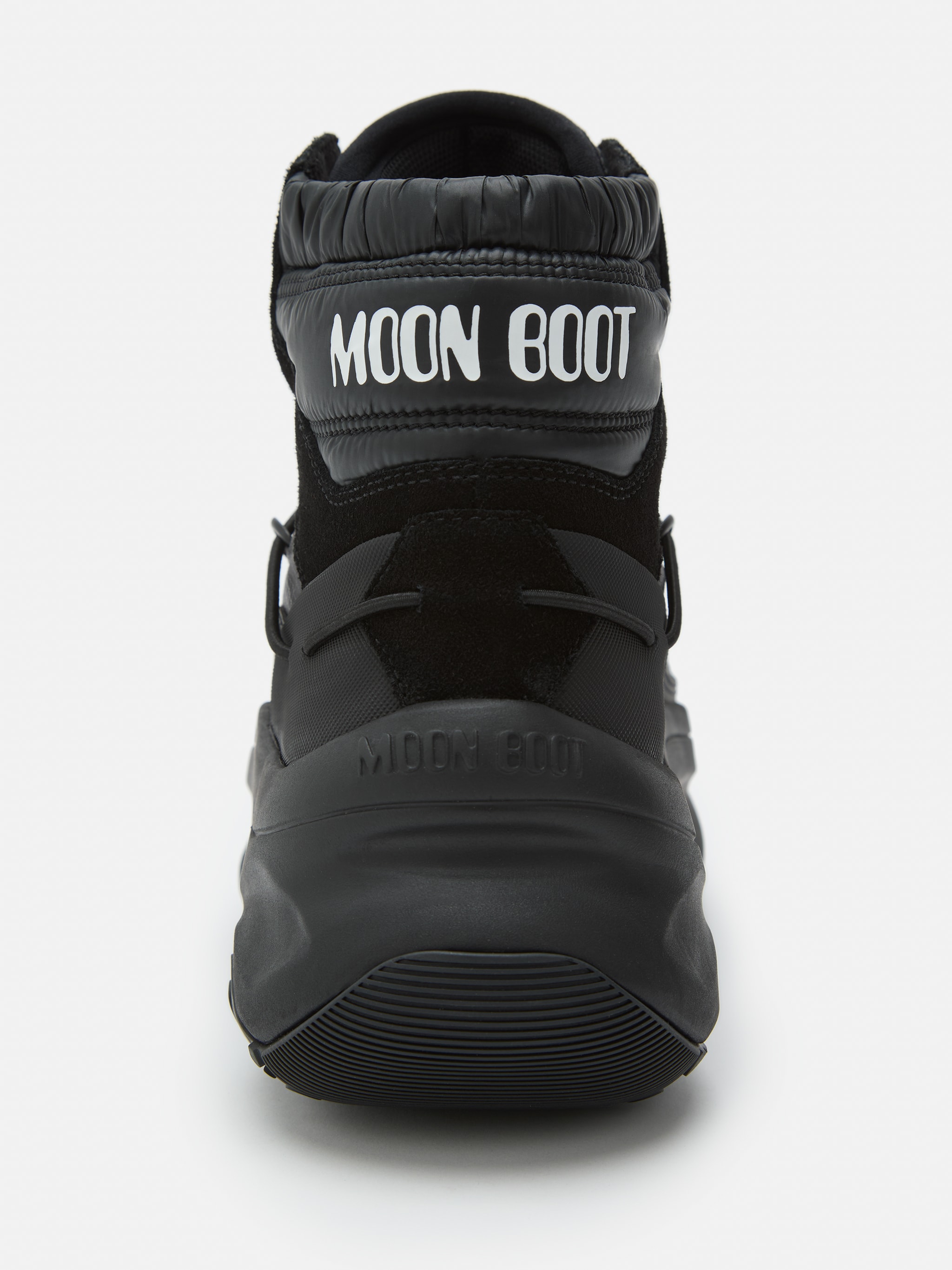 MOON247 SVART XLACE MID SNEAKERS