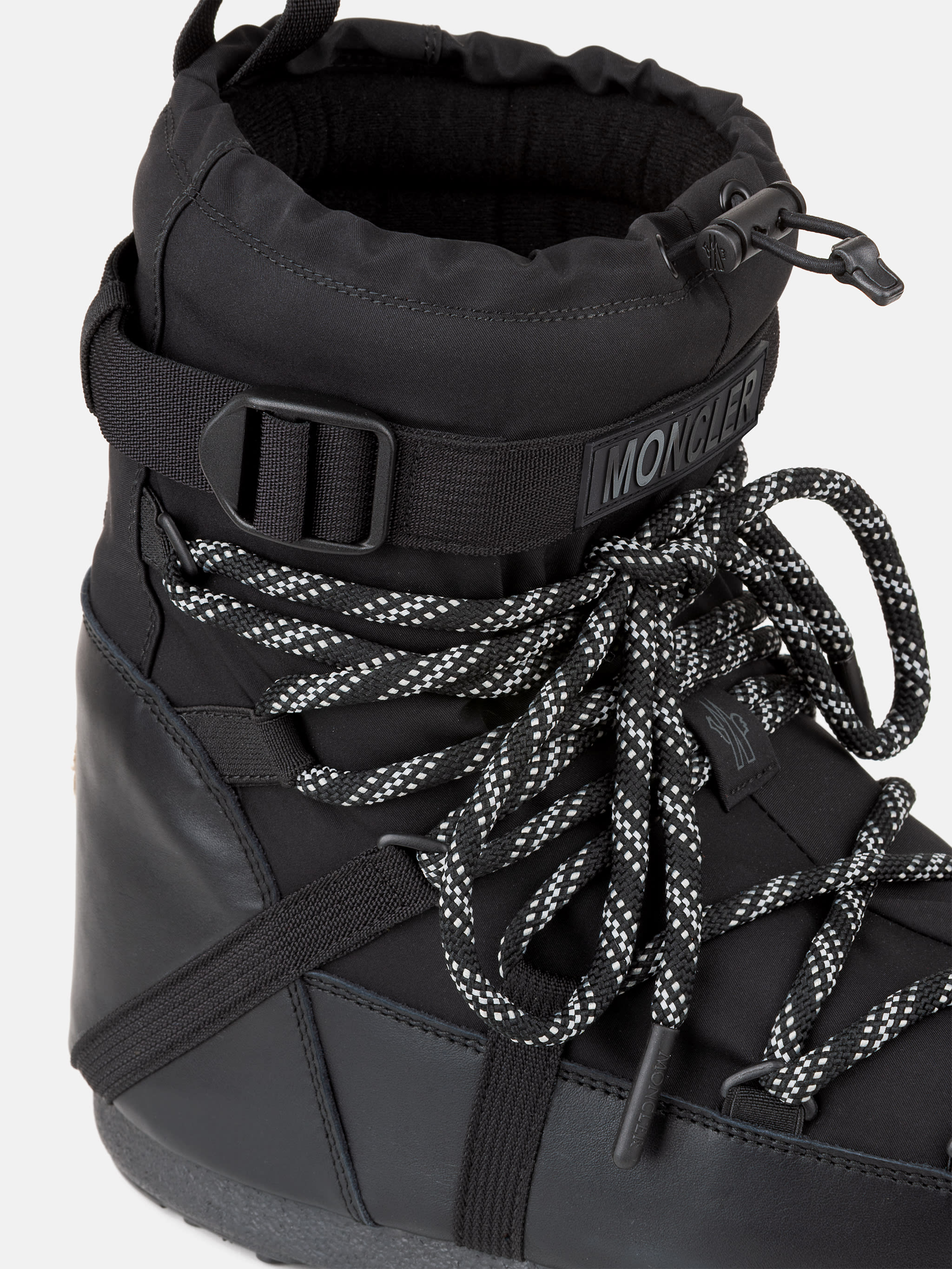 MOON BOOT X MONCLER GRENOBLE ICON LOW SVART SKOR