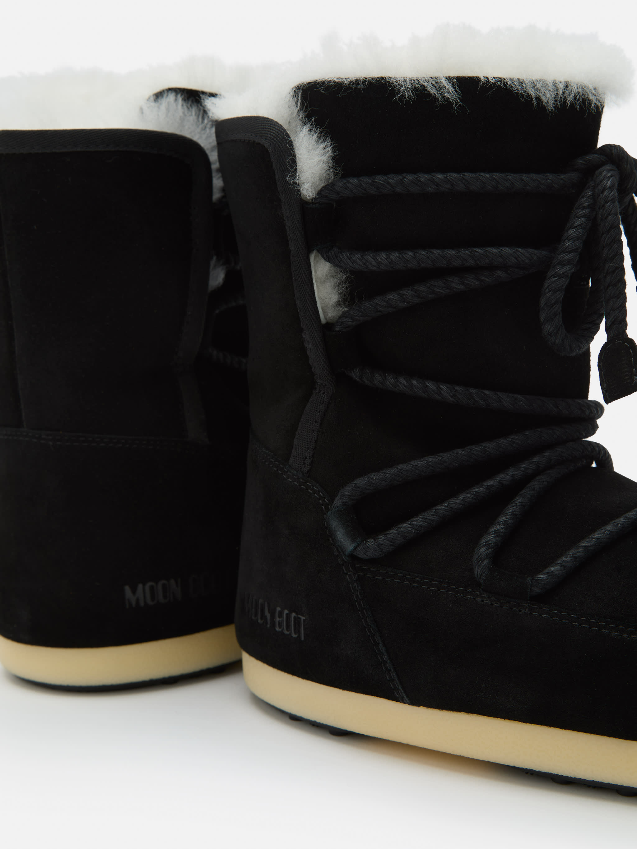 EVX BLACK BOOT SUEDE & SHEARLING STÖVLAN