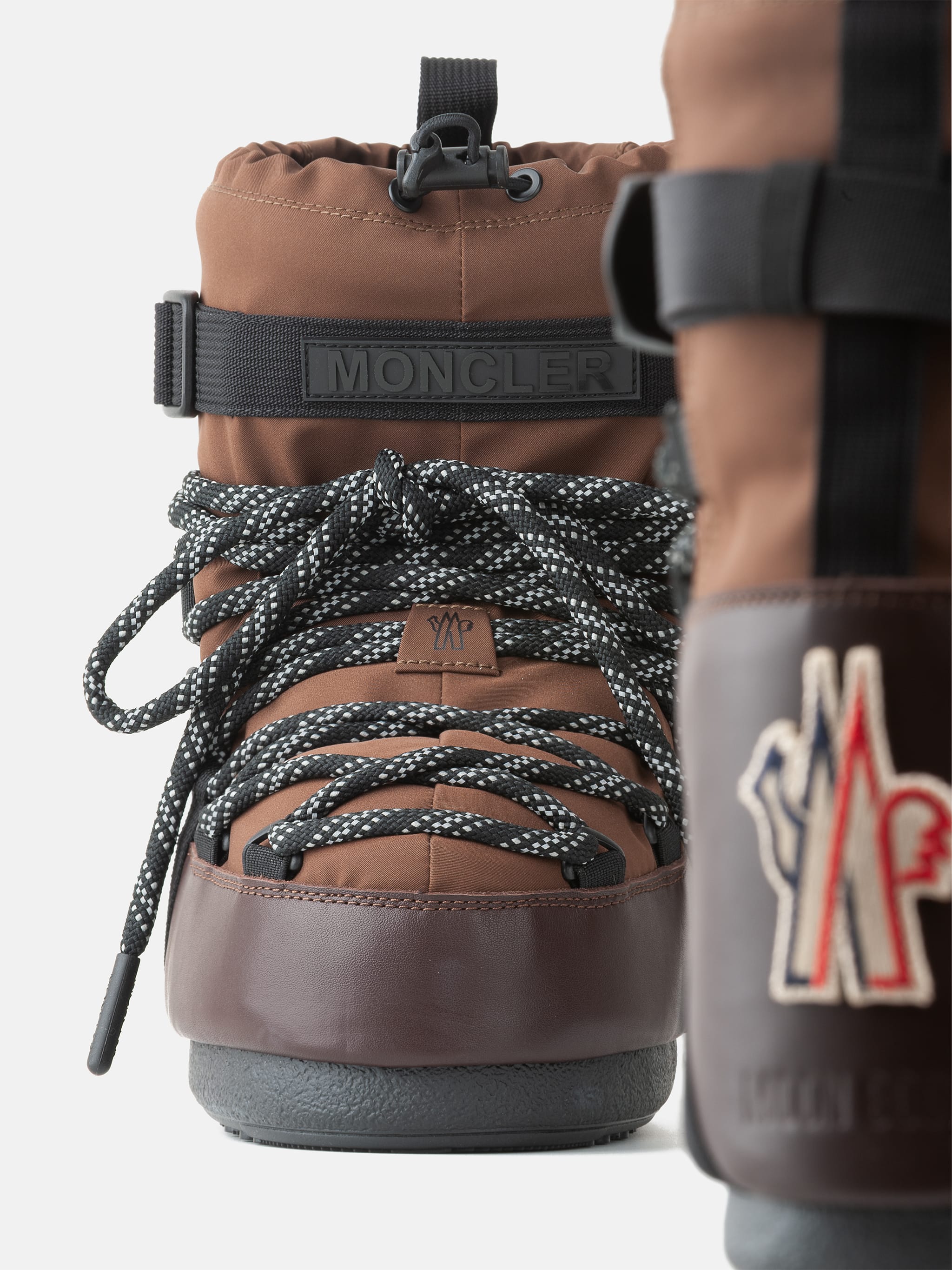 MOON BOOT X MONCLER GRENOBLE ICON LOW MOKA BROWN STÖVLE