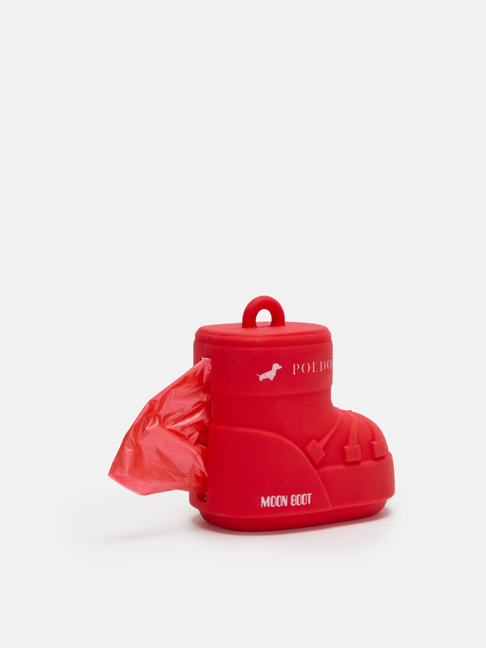 MOON BOOT X POLDO DOG COUTURE RÖD HUNDPÅSEHÄNGARE