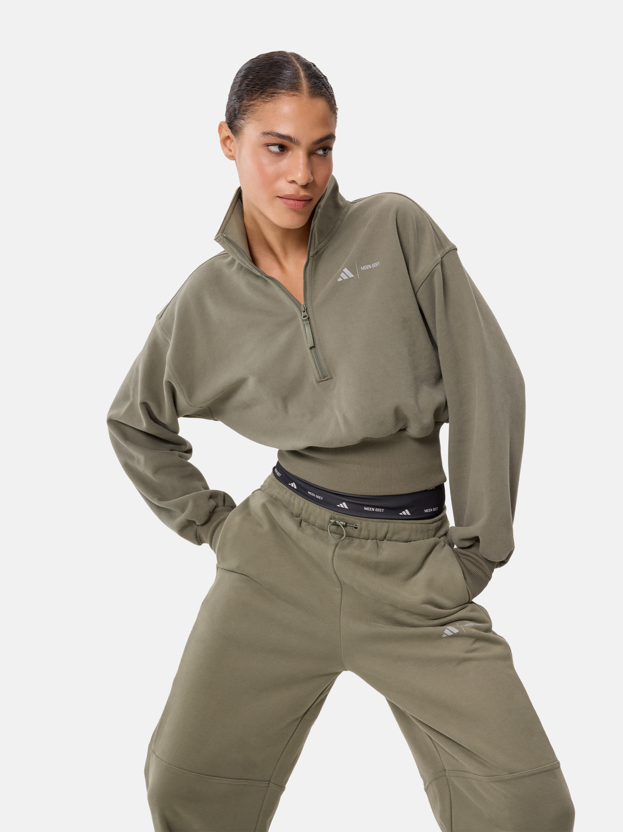 ADIDAS X MOON BOOT KHAKI TRACKSUITTOPP